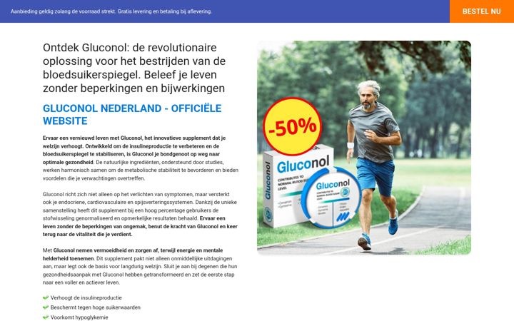 Screenshot of gluconolnederland.com