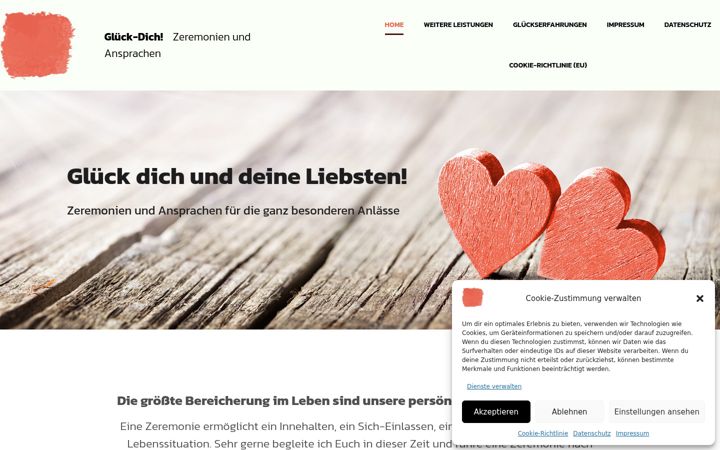 Screenshot of glueck-dich.com