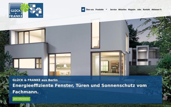 Screenshot di glueck-franke.de