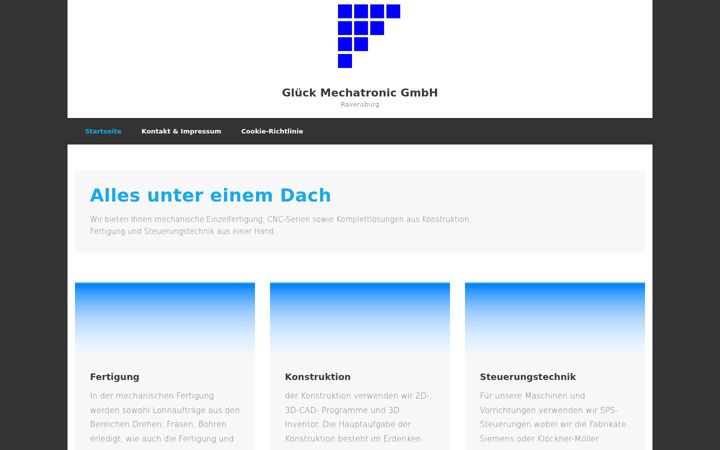 Zrzut ekranu glueckmechatronic.de