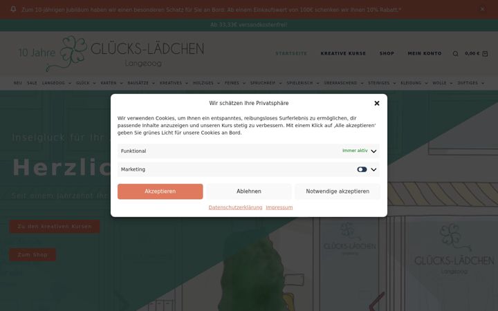 Screenshot of gluecks-laedchen.de