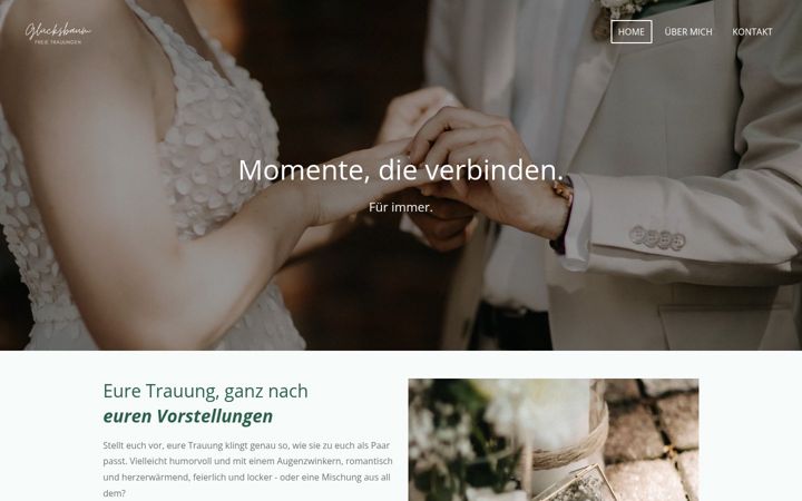 Screenshot of gluecksbaum-trauungen.de