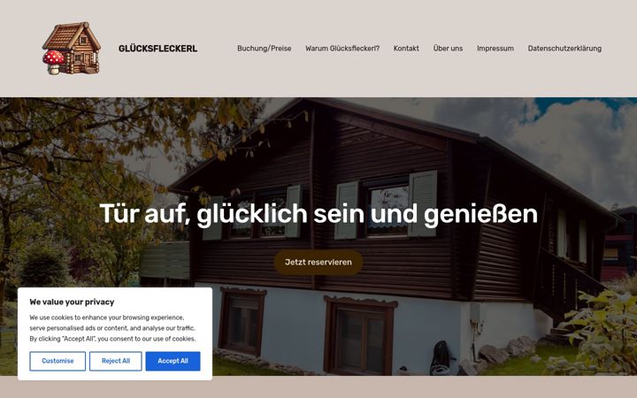 Screenshot of gluecksfleckerl.de