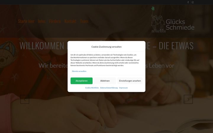 Screenshot of gluecksschmiede-rhoen.de