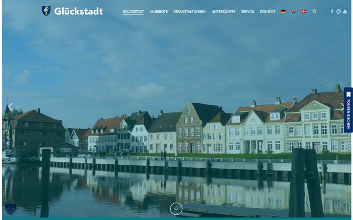 Screenshot of glueckstadt-tourismus.de