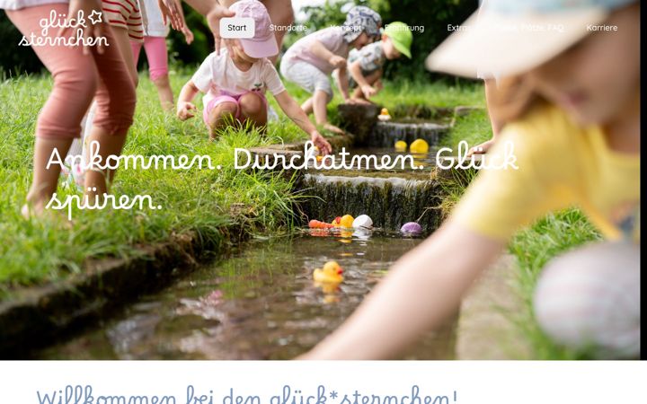 Screenshot of gluecksternchen.de