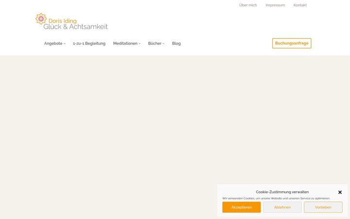 Screenshot of glueckundachtsamkeit.de
