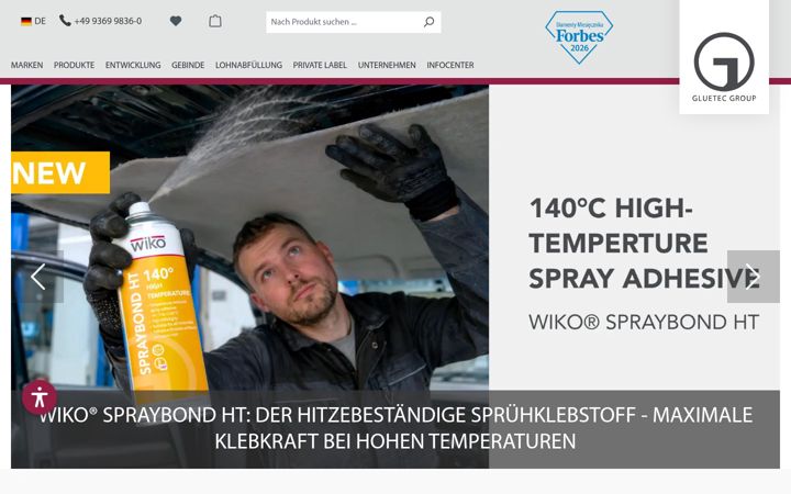 Screenshot of gluetec-group.com