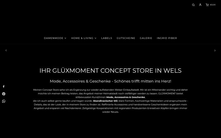 Screenshot of gluexmoment.at