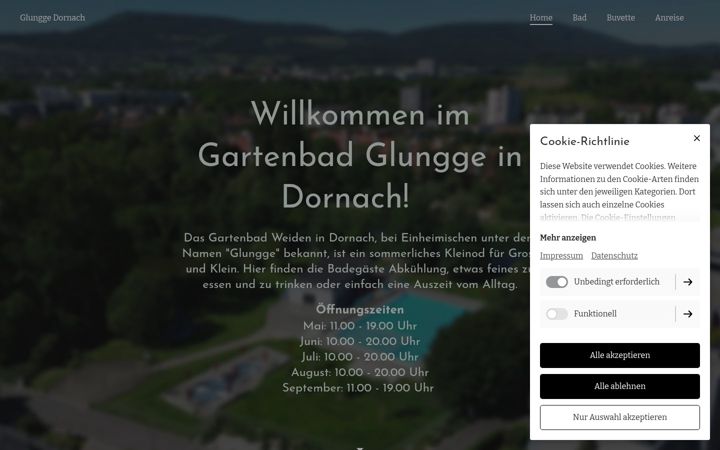 Screenshot of glunggedornach.ch