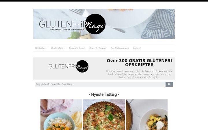 Screenshot of glutenfrimagi.dk