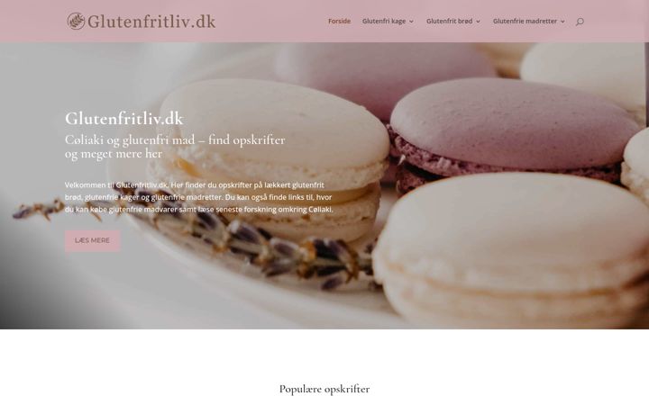 Skærmbillede af glutenfritliv.dk
