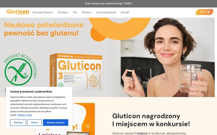 Screenshot of gluticon.pl