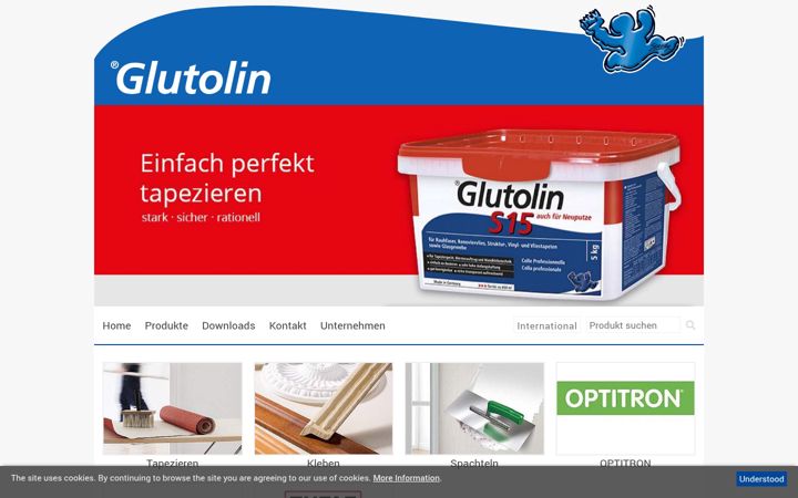 Screenshot of glutolin.com