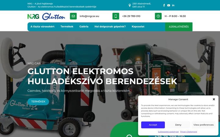 Screenshot of glutton.hu