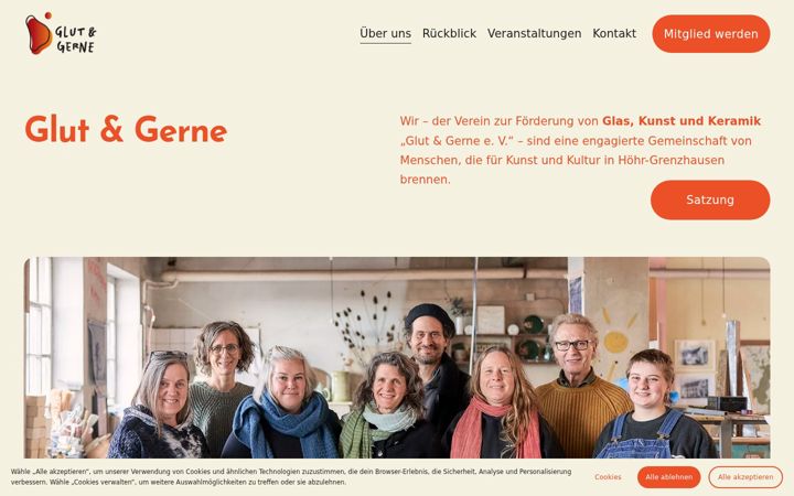 Screenshot of glutundgerne.de