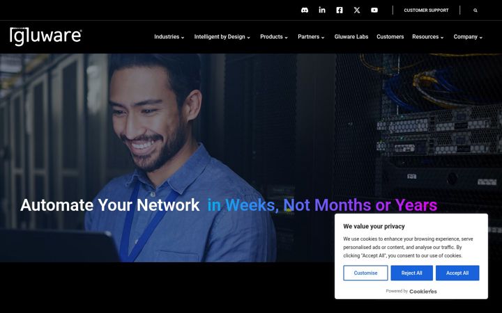 Screenshot of gluware.com