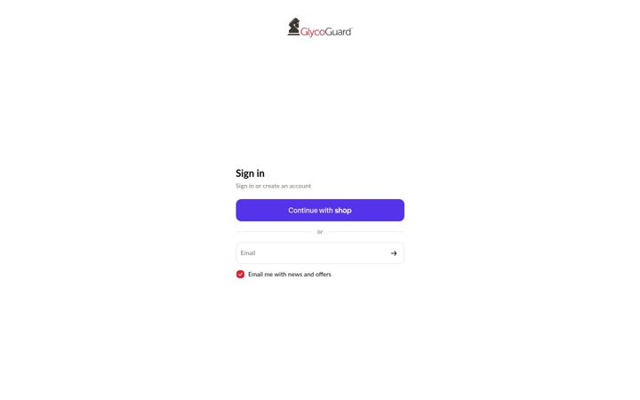 Screenshot of glycoguard.com