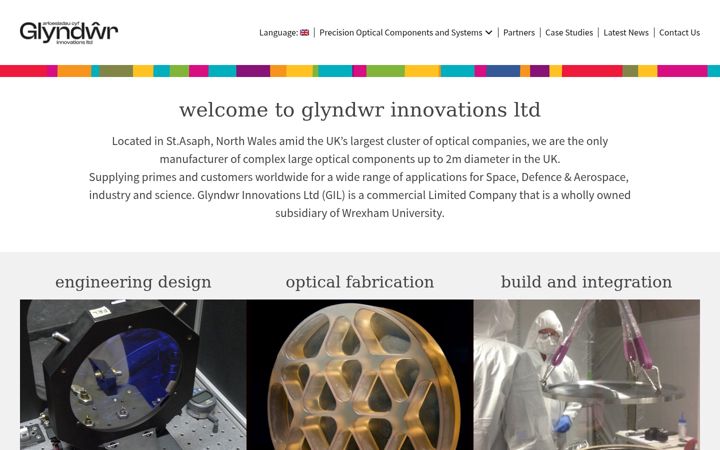 Screenshot of glyndwrinnovations.co.uk