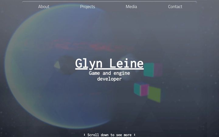 Screenshot of glynleine.com