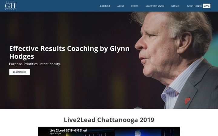 Screenshot of glynnhodges.com