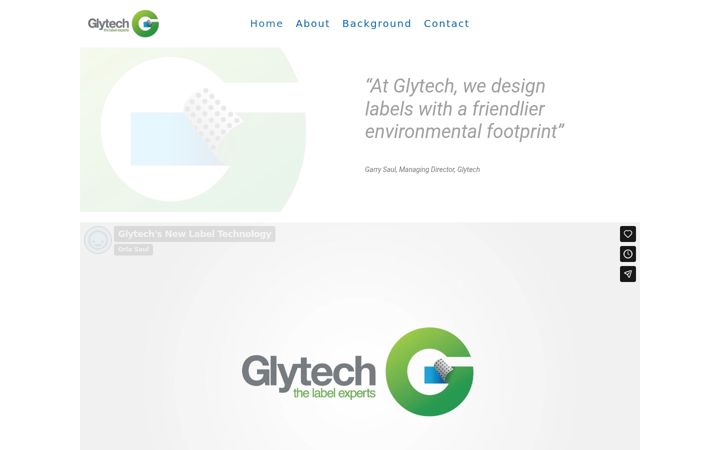 Screenshot of glytechlabels.com
