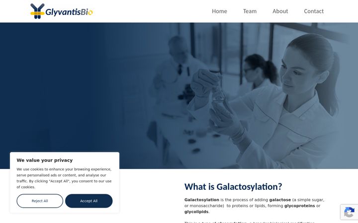 Screenshot of glyvantisbio.com