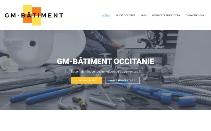 Screenshot of gm-batiment.fr