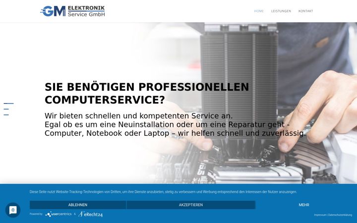 Screenshot of gm-e.de