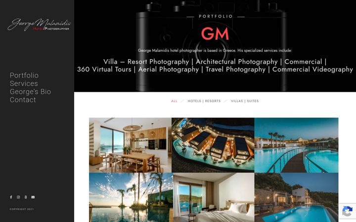 Screenshot of gm-hotelphotography.com