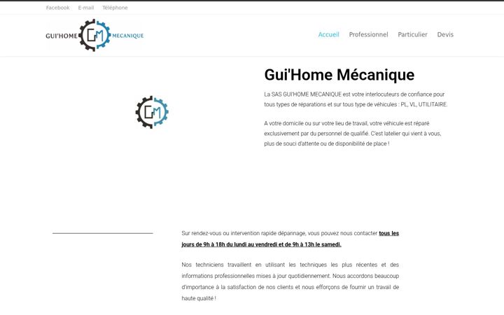 Screenshot of gm-mecanique.fr