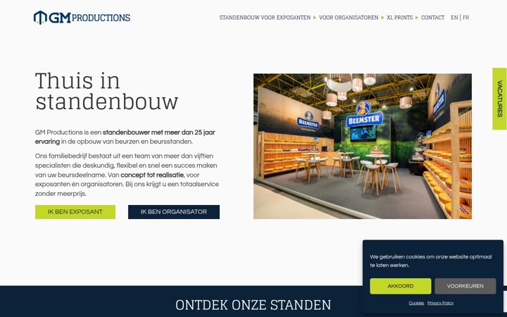 Screenshot of gm-productions.be