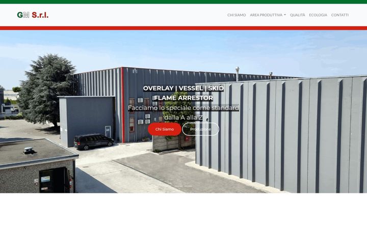 Screenshot of gm-srl.eu