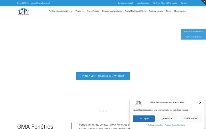 Screenshot of gma-fenetres.fr