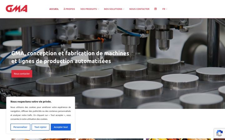 Screenshot of gma-france.com