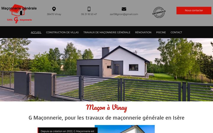Screenshot of gmaconnerie.fr