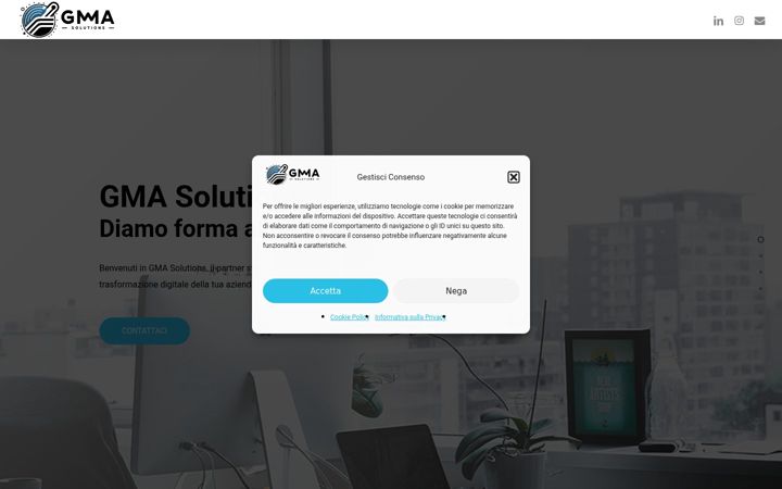 Screenshot of gmasolutions.it