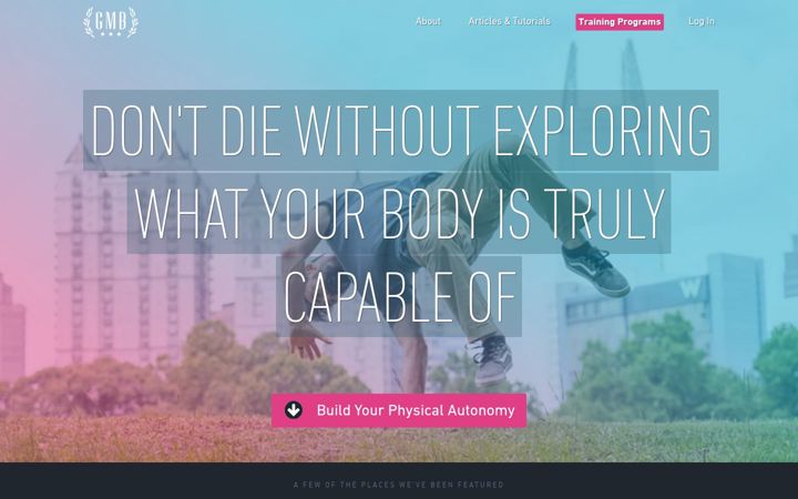 Screenshot of gmb.io