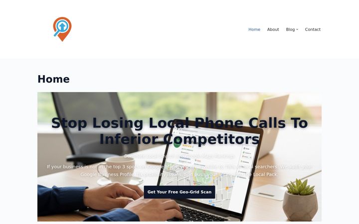 Screenshot of gmb2rank.com