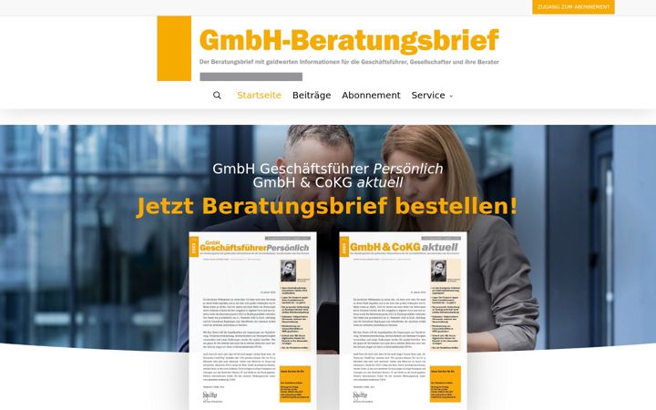 Screenshot of gmbh-beratungsbrief.de