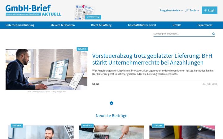 Screenshot of gmbh-brief.de