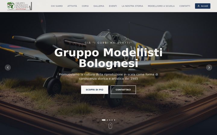 Screenshot of gmbologna.it
