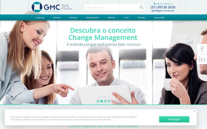Screenshot of gmc-rh.com.br