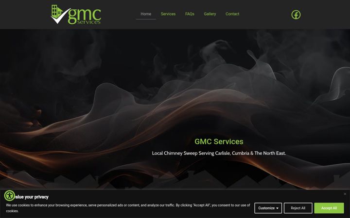 Screenshot of gmc-services.co.uk