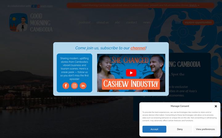 Screenshot of gmcambodia.com