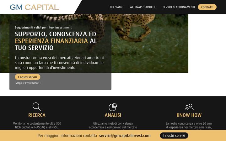 Screenshot of gmcapitalinvest.com