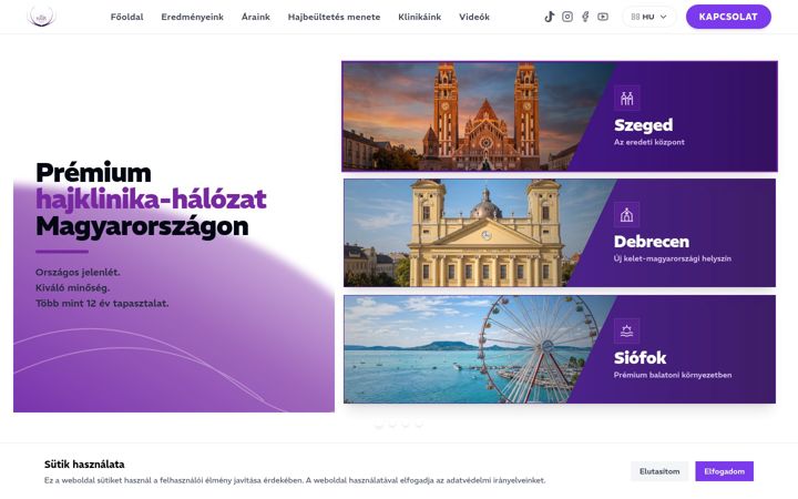 Screenshot of gmchajklinika.hu