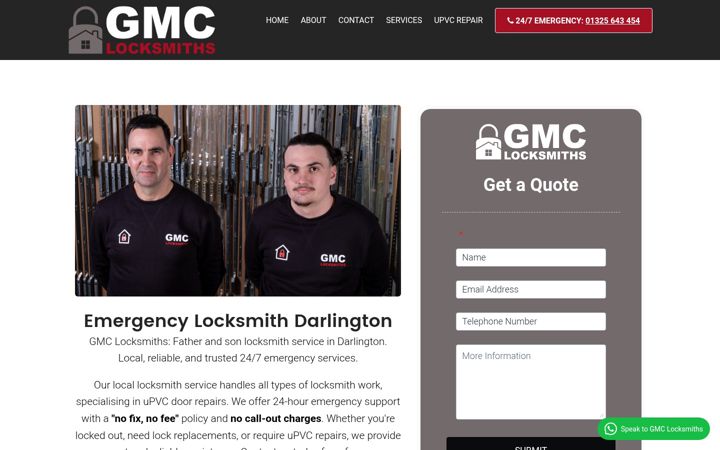 Screenshot of gmclocksmiths.co.uk