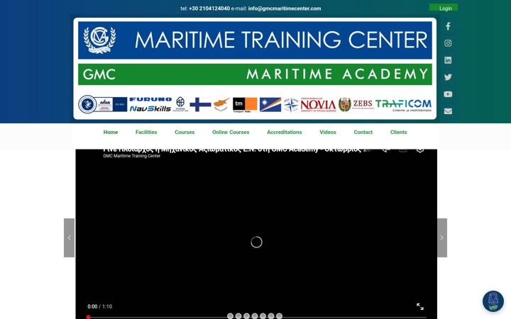 Screenshot of gmcmaritimecenter.com