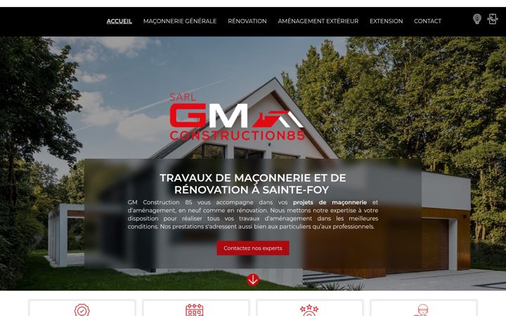 Screenshot of gmconstruction85.fr
